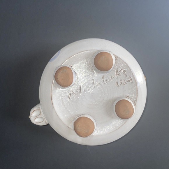 Mudworks USA Pottery Elwood Unicorn Rainbow Footed Cereal Bowl - Picture 8 of 9